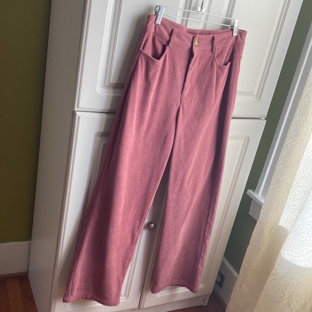 Cider pink corduroy pants